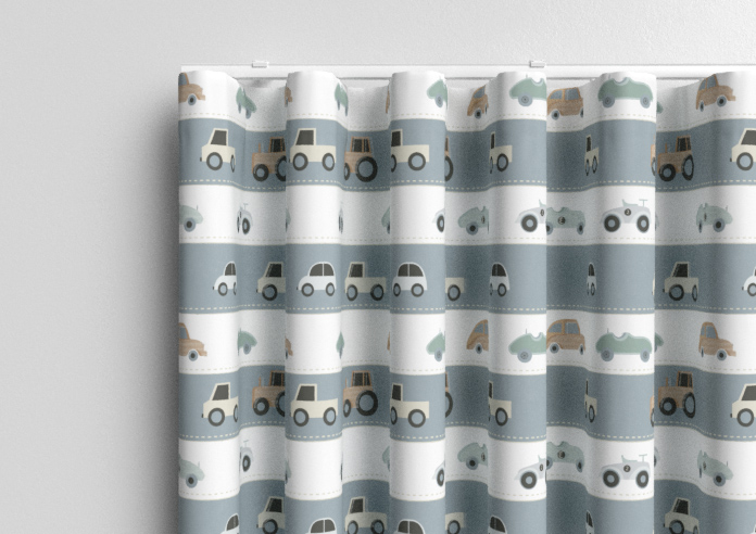 Brum Brum, Petrol - Made to Measure Curtains - Image 13